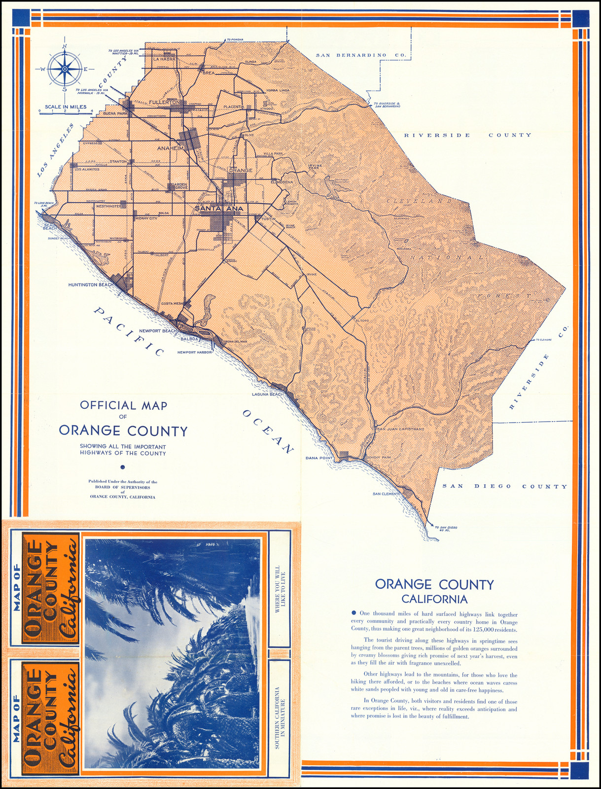Official Map of Orange County Showing all the Important Official Map of Orange County Showing all the Important