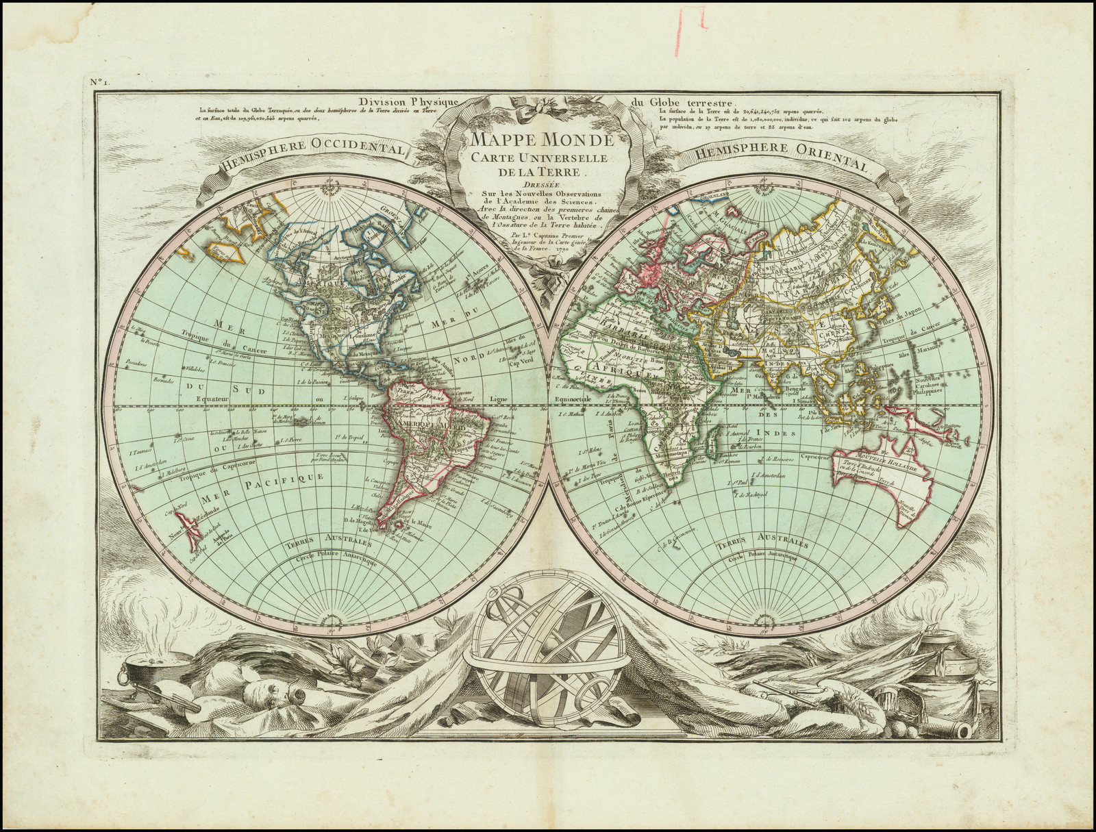 Mappe Monde Carte Universelle De La Terre Dressee Sur les Nouvelles ...
