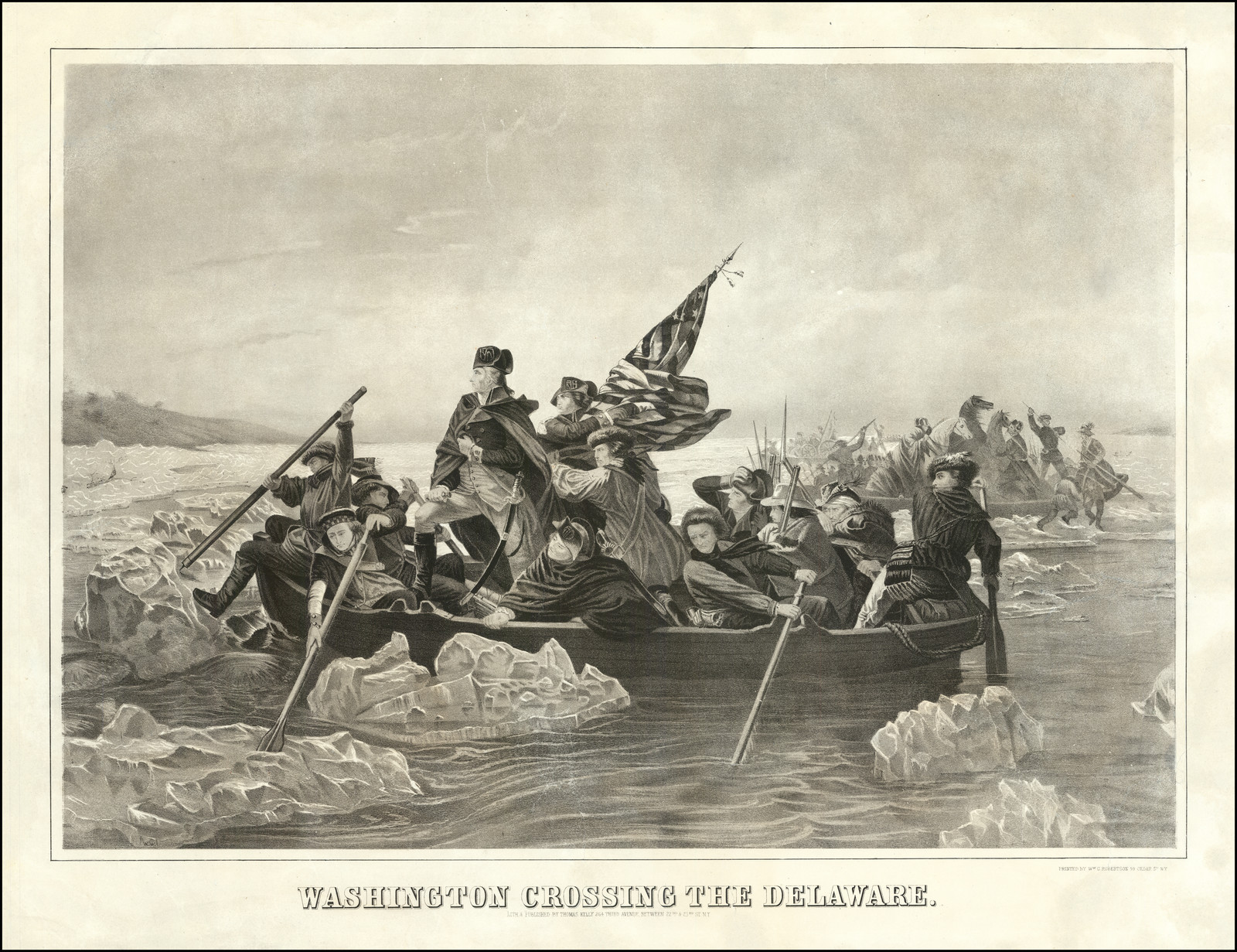 Washington Crossing the Delaware - Barry Lawrence Ruderman Antique Maps ...