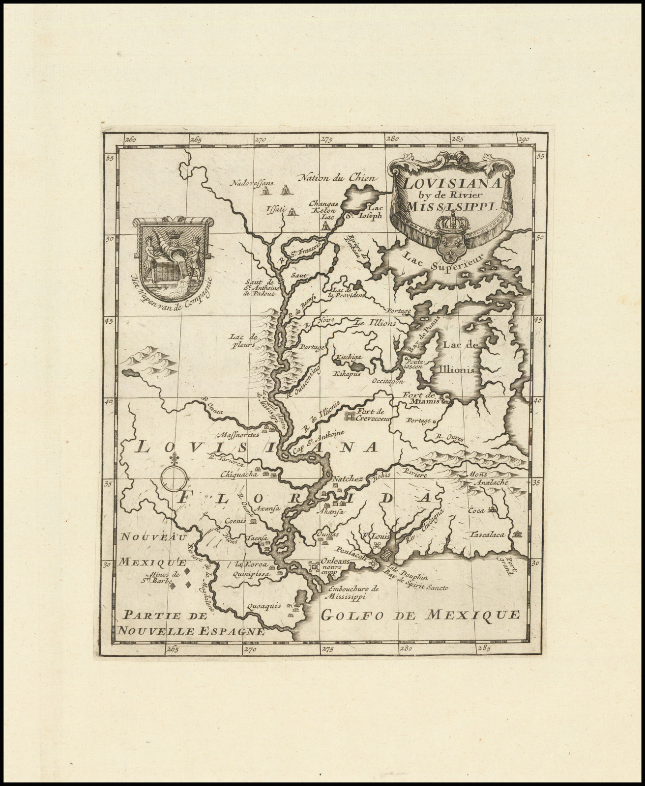 Map of Louisiana, Mississippi and Arkansas - Barry Lawrence Ruderman  Antique Maps Inc.