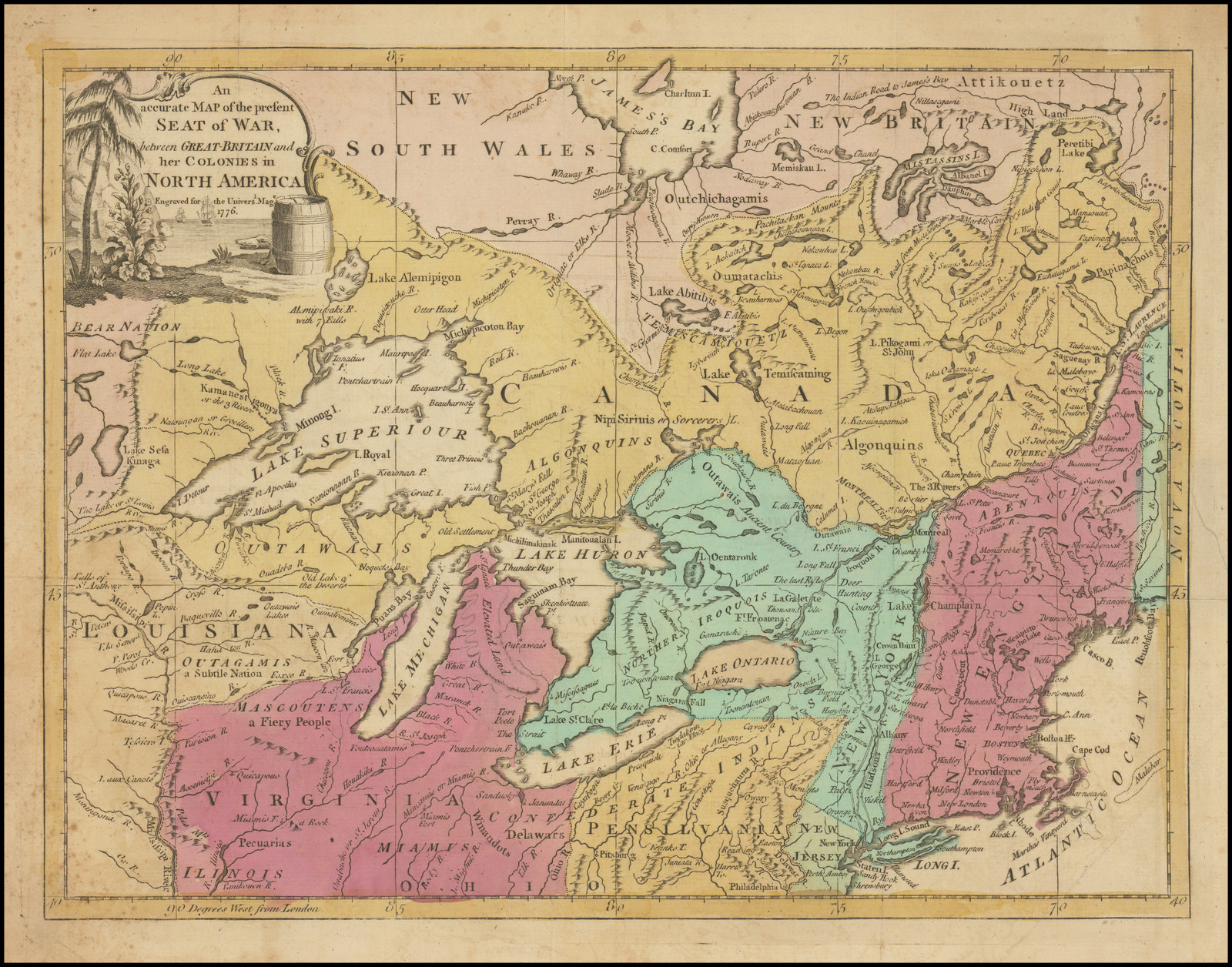 [ Virginia on Lake Michigan! ] An accurate Map of the present Seat of