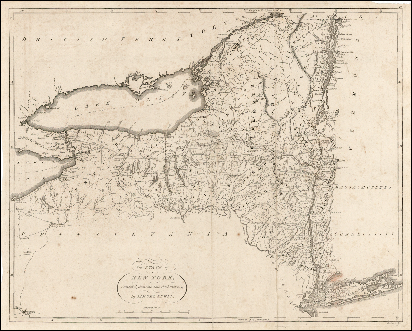 The State Of New York Compiled From The Best Authorities By Samuel Lewis Barry Lawrence 6531