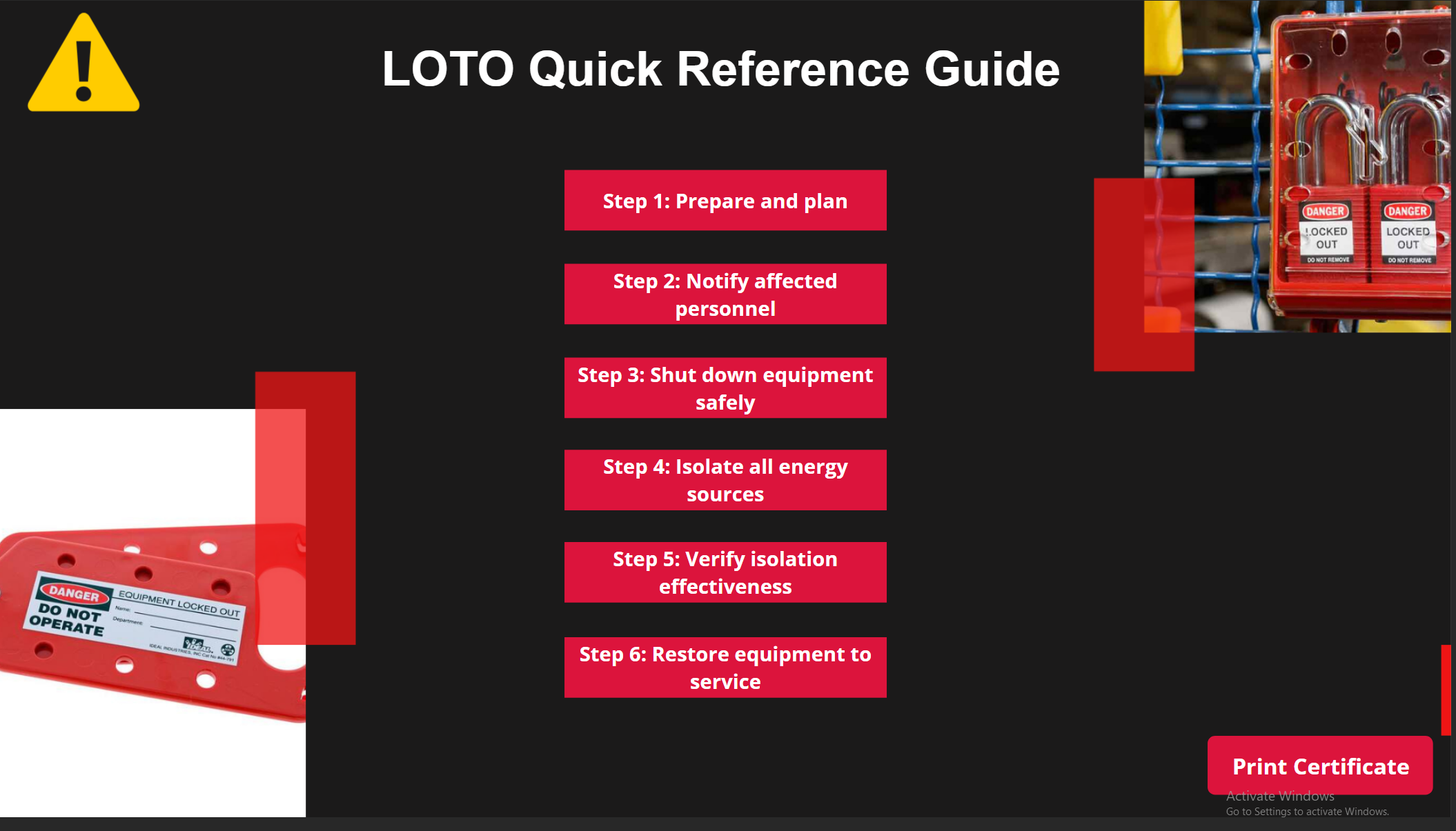 LOTO Quick Reference