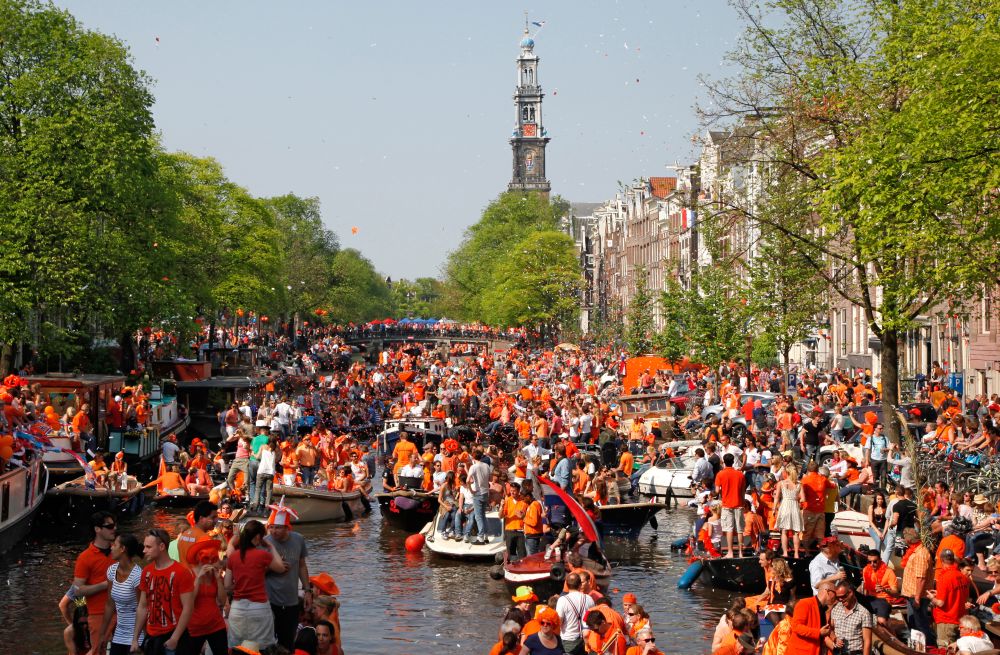 🇳🇱 Kings Day Amsterdam 2023 Night Street Party Koningsdag