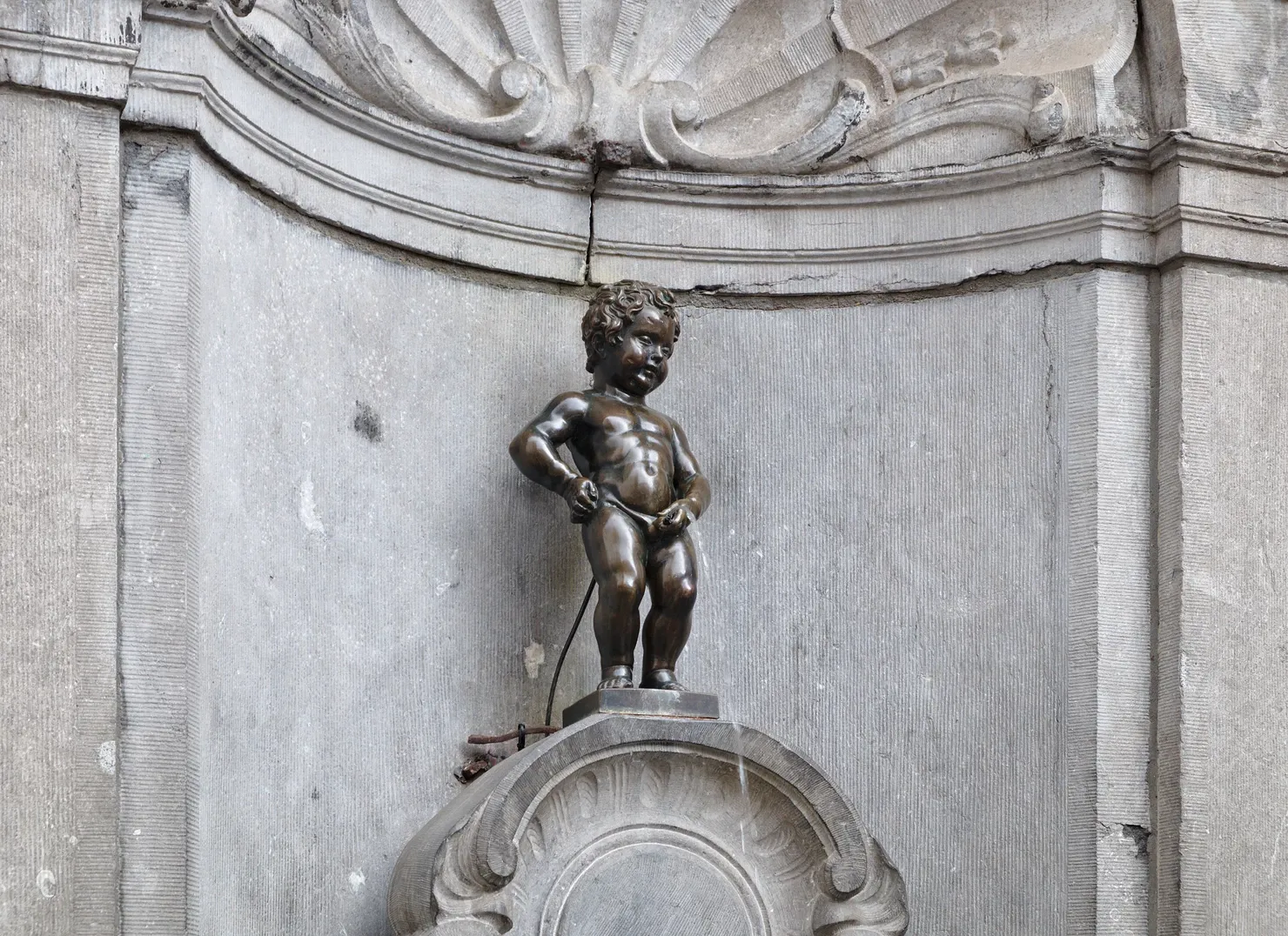 Manneken Pis in Brussels, Belgium