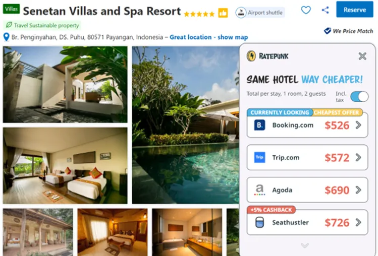 Hotel deal for Senetan Villas and Spa Resort in Bali, Indonesia