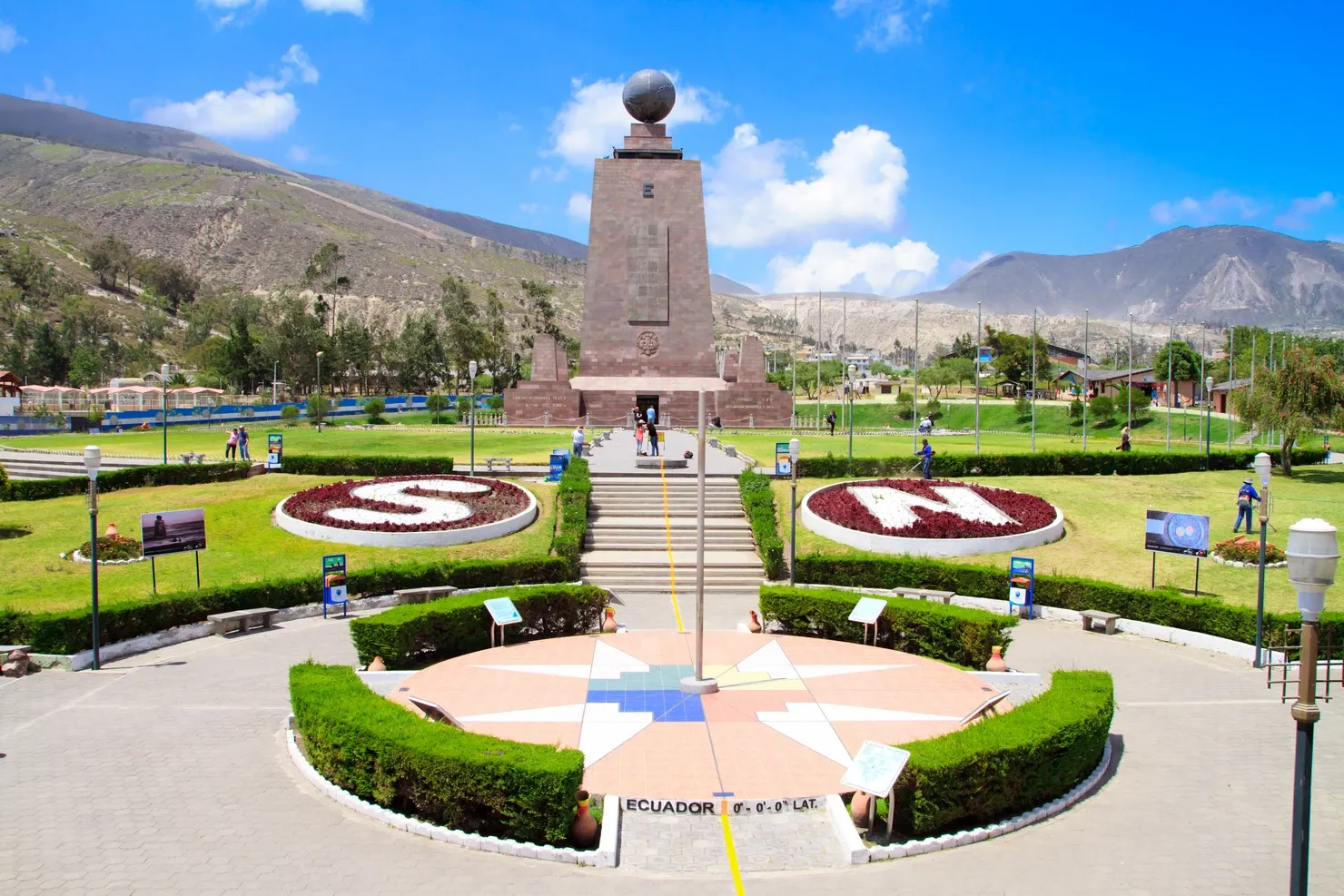 Mitad Del Mundo (Middle of the World) Monument near Quito, Ecuador