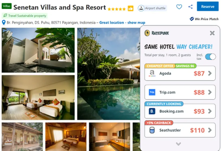 Hotel deal for Senetan Villas and Spa Resort in Bali, Indonesia