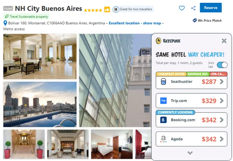 Hotel deal for NH City Buenos Aires in Buenos Aires, Argentina