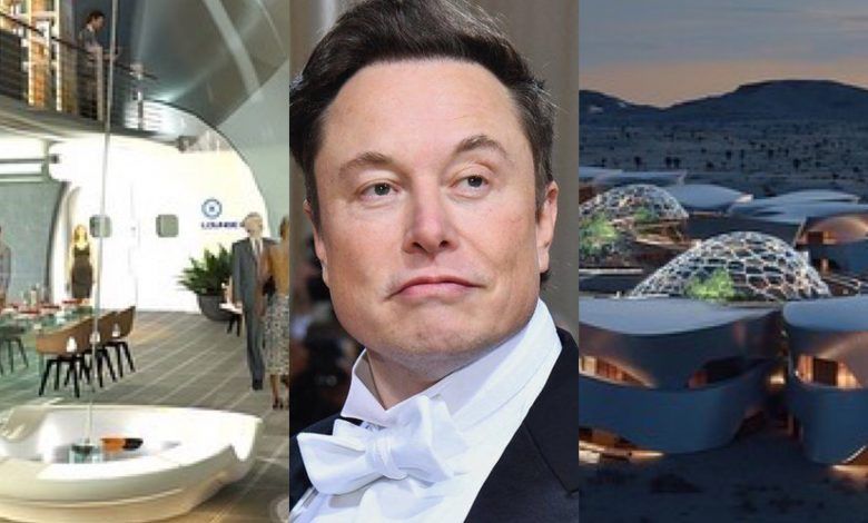 Musk hotel in Mars