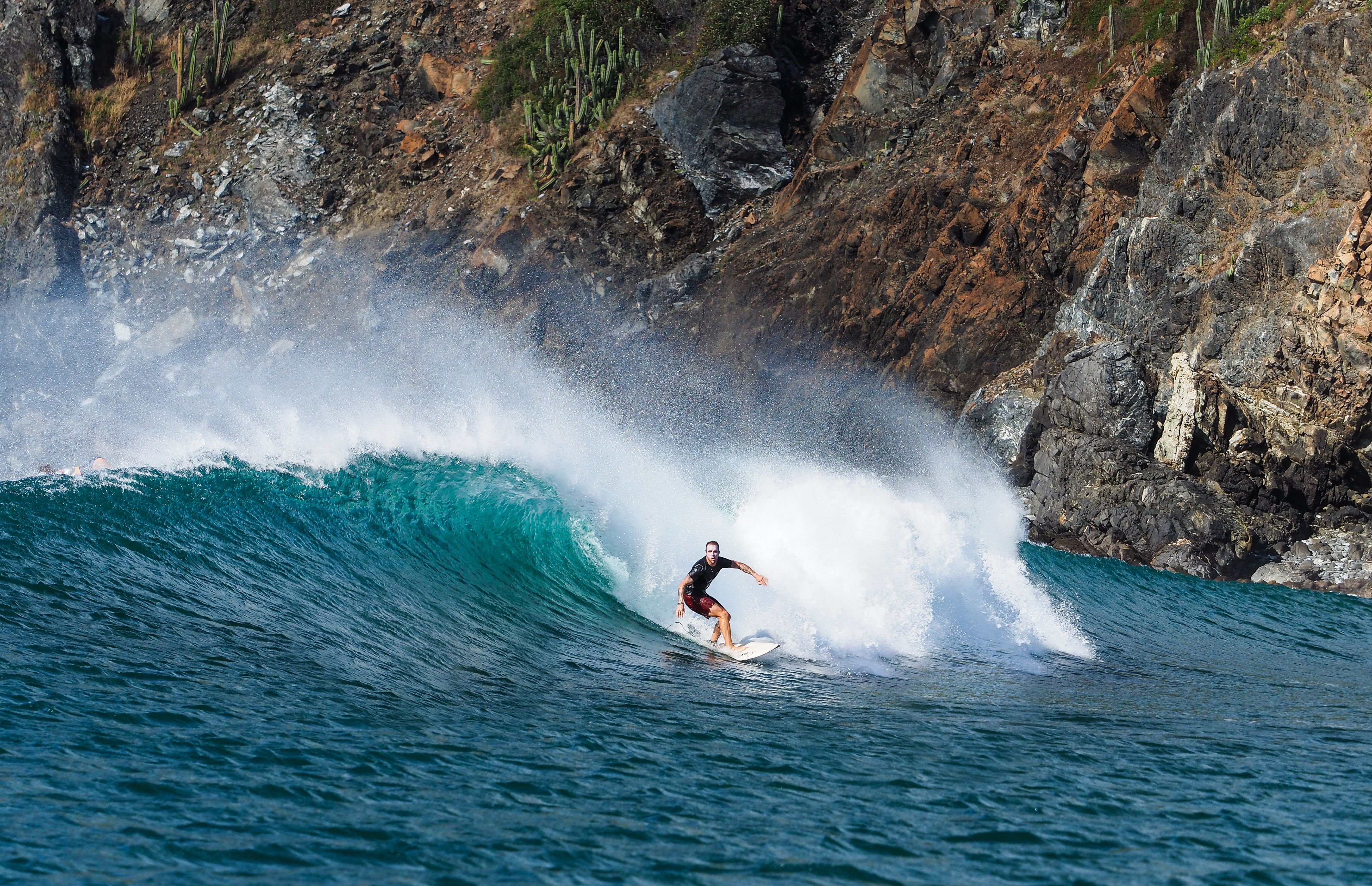 Surfer in costa rica