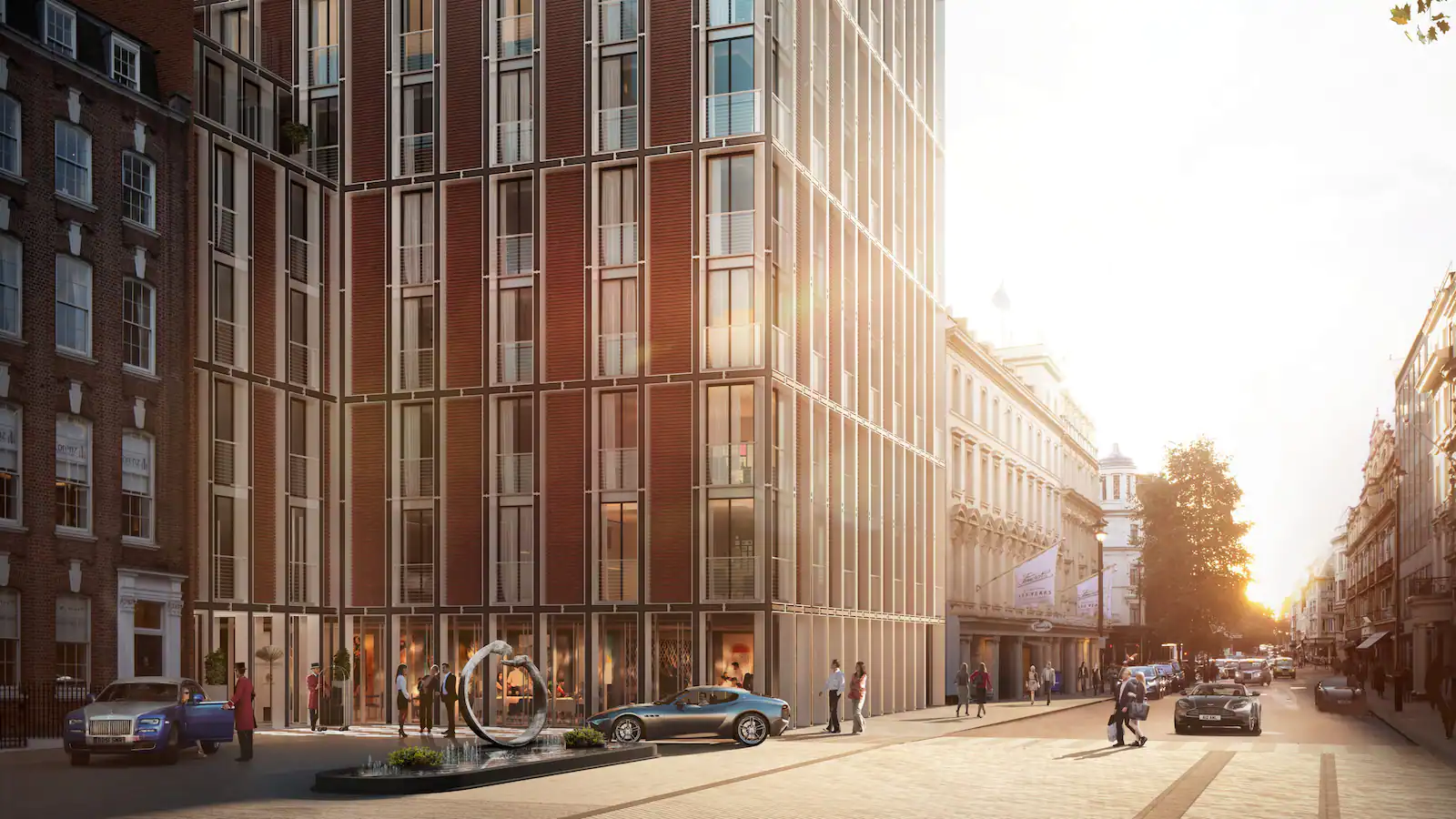 exterior mock design of mandarin oriental mayfair hotel london 