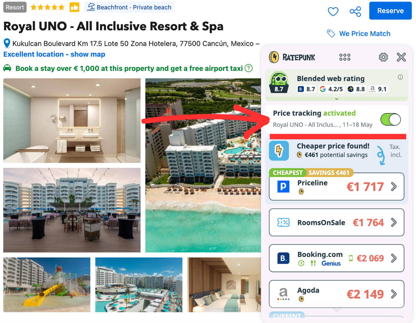 Price monitoring example