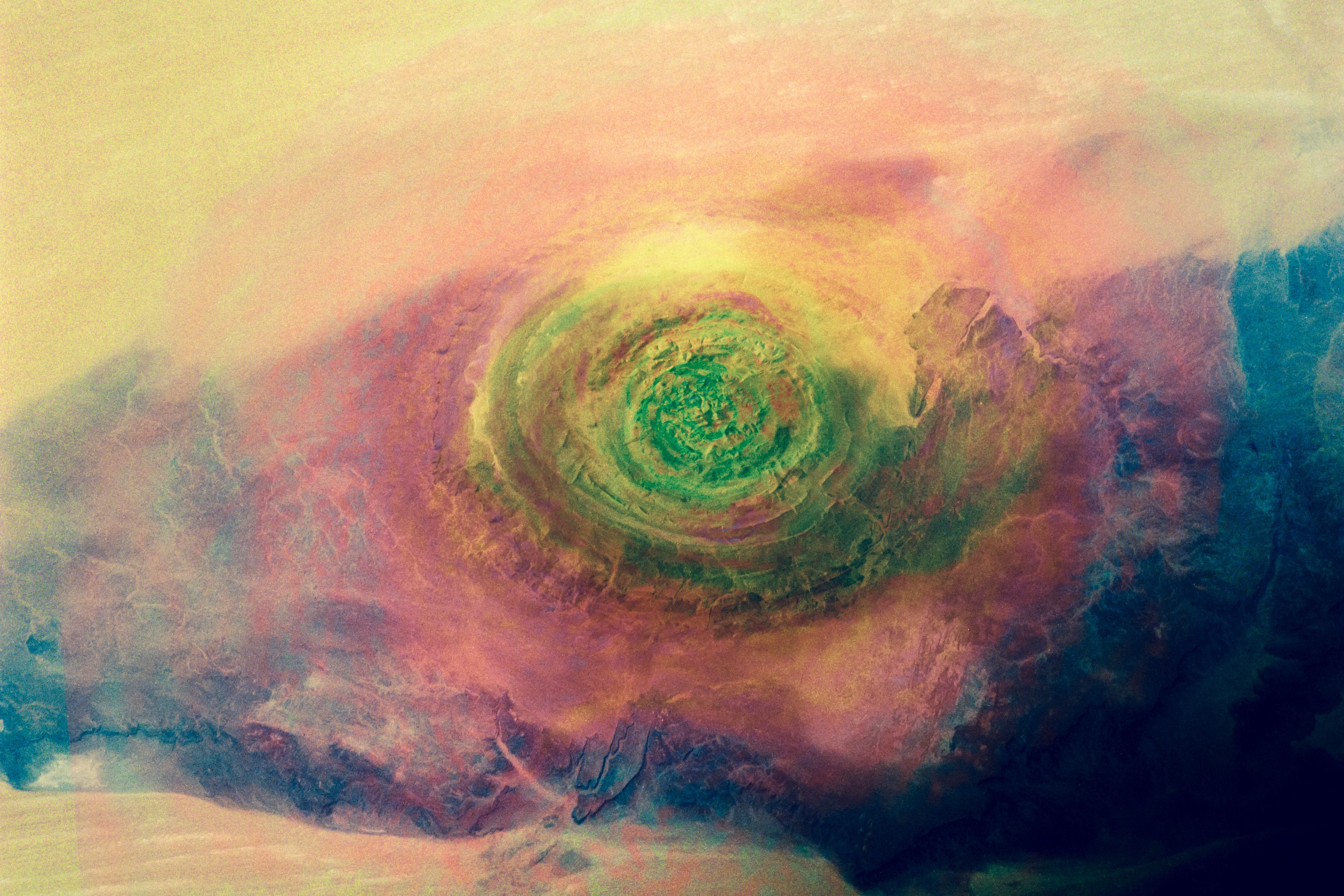 Sahara eye. Richat Structure in Western Mauritania