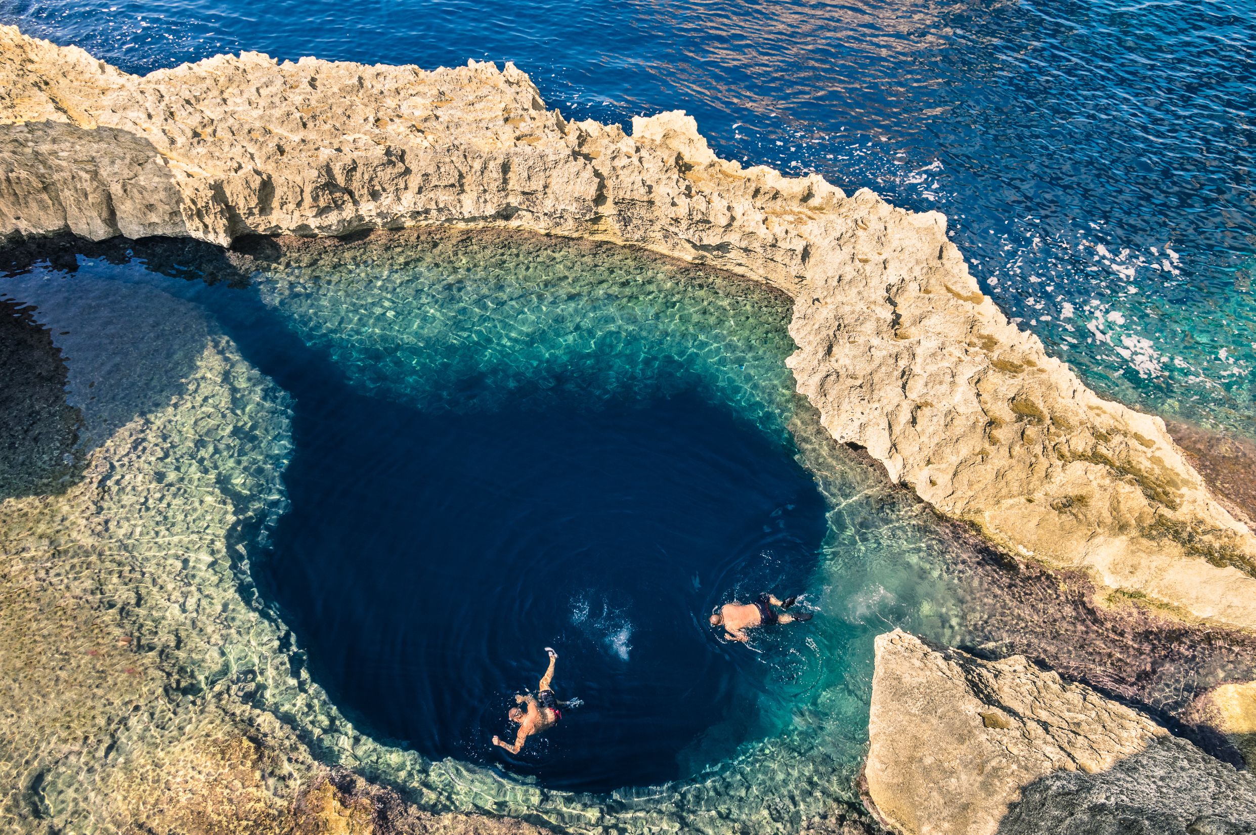 Snorkeling Spots in Europe -Blue Hole Malta - RatePunk