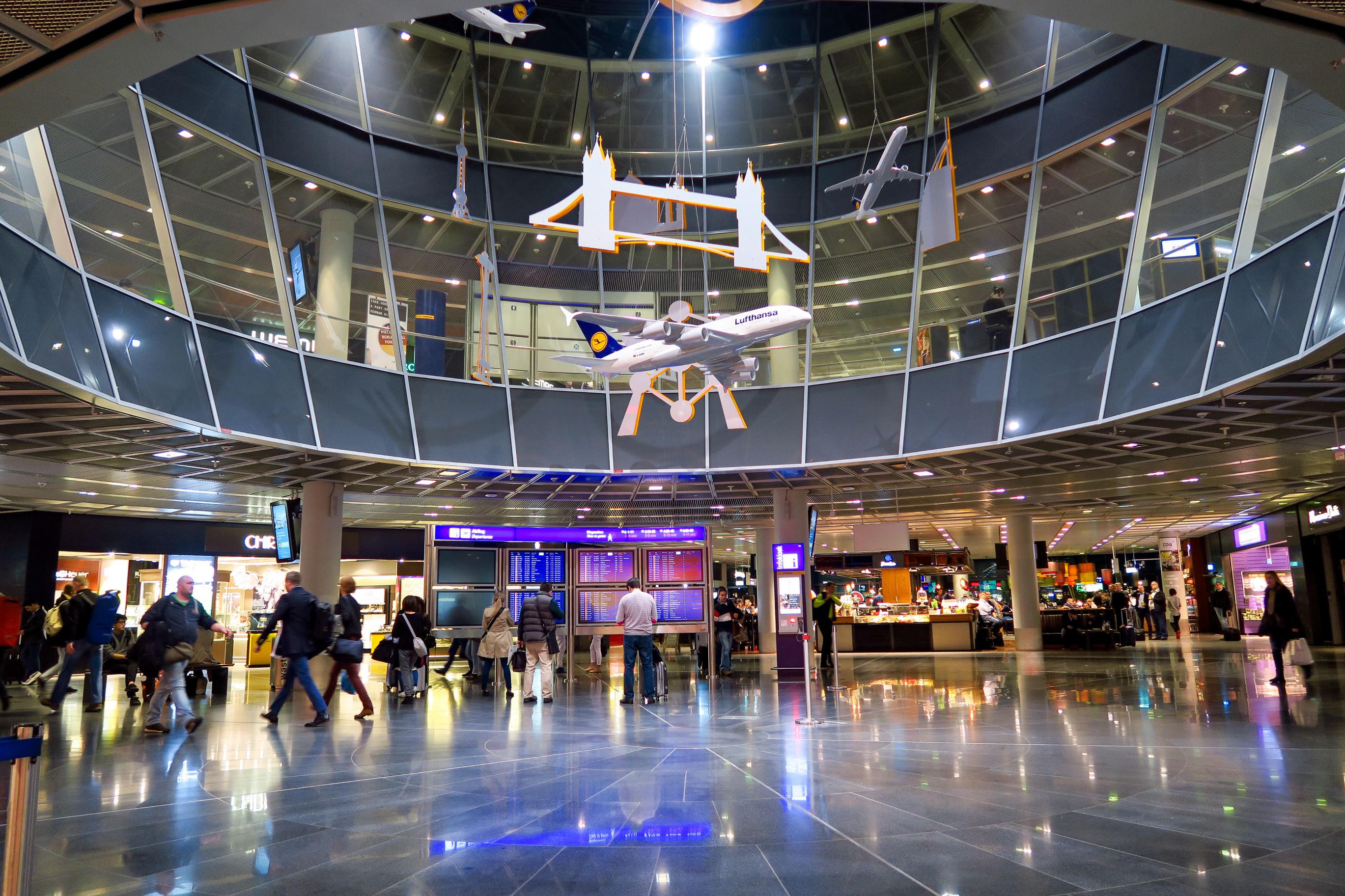 inside of Frankfurt airport