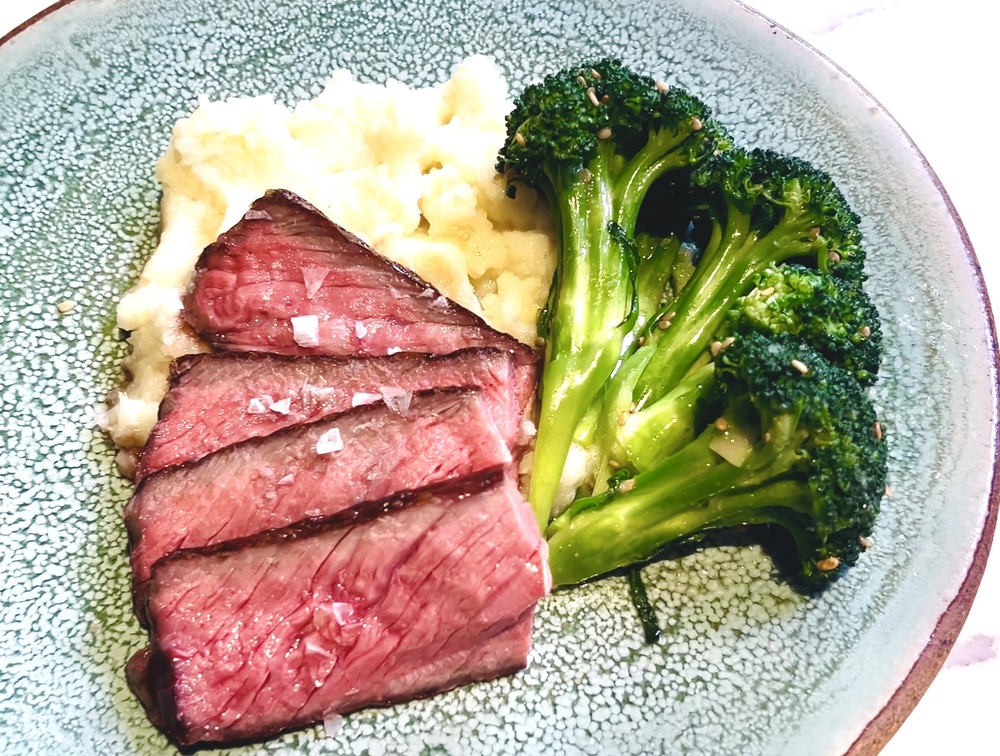 steak cauliflower broccoli raywumd