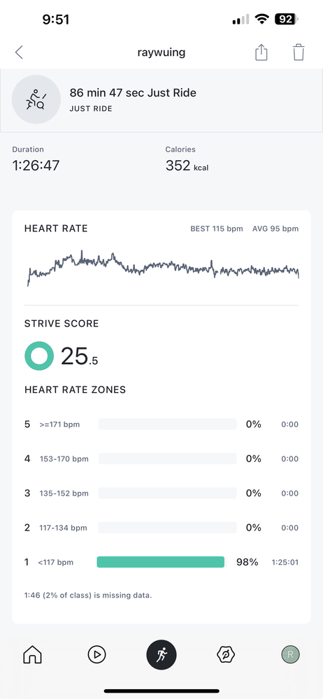 ray screenshot peloton raywumd