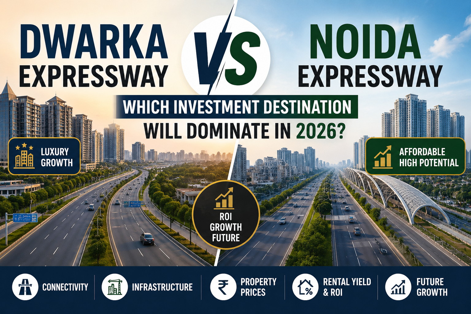 Dwarka Expressway vs Noida Expressway: Where Should You Invest in 2026?