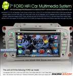 Ford Android 4.2.2 7col Dual 1,6 GHz 1GB RAM 1GB ROM 5.6GB memória Bluetoth GPS DVD USB(30