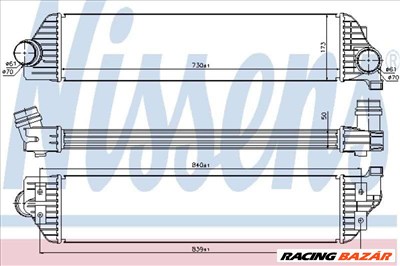 NISSENS 96501 Intercooler - VAUXHALL, OPEL, RENAULT, NISSAN