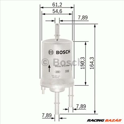 BOSCH F026403006 Üzemanyagszűrő - SEAT, VOLKSWAGEN, SKODA, AUDI