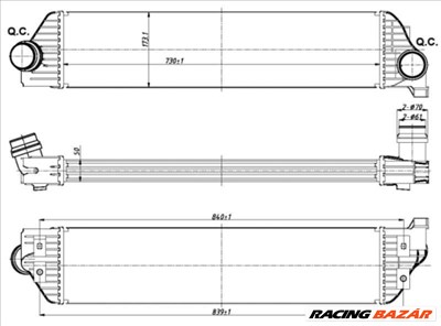 NRF 30358 Intercooler - VAUXHALL, OPEL, RENAULT