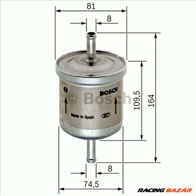 BOSCH 0450905264 Üzemanyagszűrő - VOLKSWAGEN, SEAT, NISSAN, AUDI, FORD, SKODA