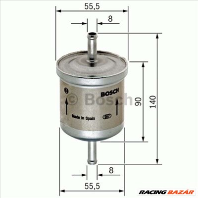 BOSCH 0450905280 Üzemanyagszűrő - OPEL, SEAT, SKODA, FIAT, ALFA ROMEO, LANCIA, CITROEN