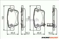 BOSCH 0986495073 Fékbetét - TOYOTA