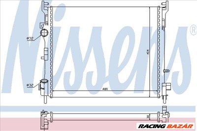NISSENS 67229 Motorvízhűtő - RENAULT