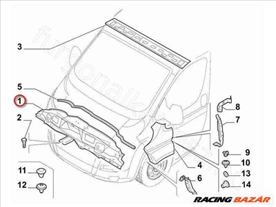 Zárhíd - Boxer Jumper Ducato - 1364551080 1364551080