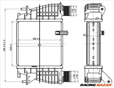 NRF 30866 Intercooler - NISSAN, RENAULT