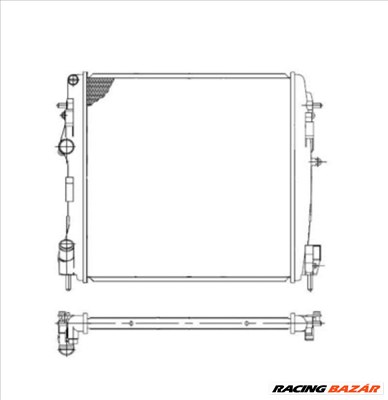 NRF 58317 Motorvízhűtő - RENAULT, NISSAN