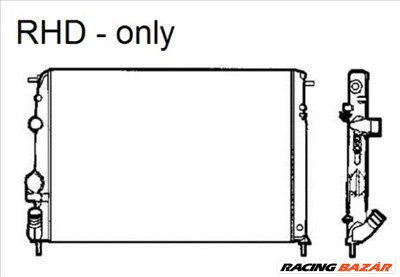 NRF 58325 Motorvízhűtő - RENAULT, NISSAN, DACIA