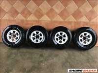 MITSUBISHI PAJERO 15" ALUFELNI 6X139,7 NÉGY ÉVSZAKOS 265/70R15 GUMIVAL OLCSÓN!!!!!