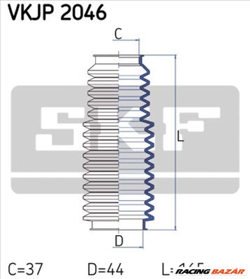 SKF VKJP 2046 Kormánymű gumiharang készlet - BMW