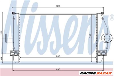 NISSENS 96866 Intercooler - RENAULT