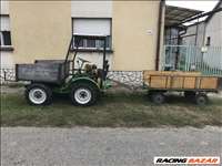 DIESEL PLATÓS KISTRAKTOR UTÁNFUTÓVAL OLCSÓN!!!