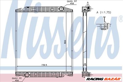 NISSENS 63330A Motorvízhűtő - ALFA ROMEO, TALBOT, RENAULT, OPEL, VOLVO, NISSAN, VAUXHALL