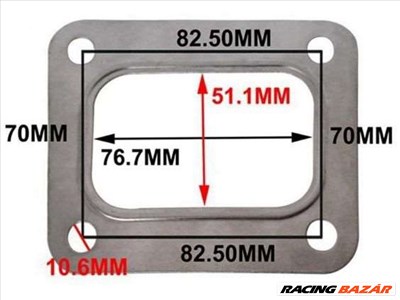 T4 turbó fém talptömítés