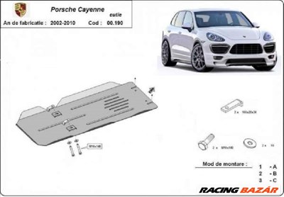 Porsche Cayenne 2002- váltóvédő lemez