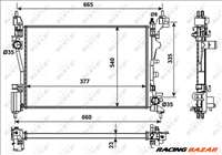 NRF 53981 Hűtőradiátor