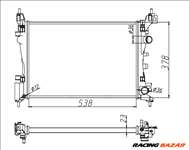 NRF 55341 Hűtőradiátor