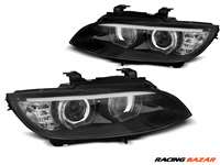 BMW E92/E93 2006-2010 Fekete ANGEL EYES LED AFS HID Első Lámpa