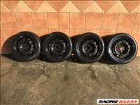  SKODA FABIA 15" LEMEZFELNI 5X100 NYÁRI 195/55R15 GUMIVAL OLCSÓN!!!!!!