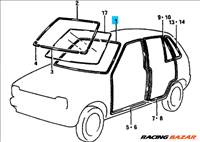 Maruti első szélvédő üveg tömítögumi 84611-84000