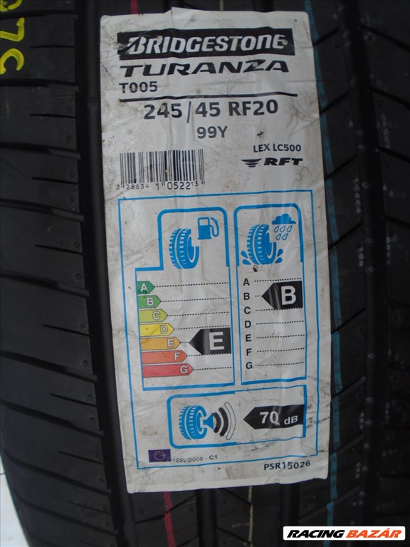 [ÚJ] Bridgestone Turanza T005 - Gumi 1 db- 245/45R20 - Nyári - DOT 1917 3. kép