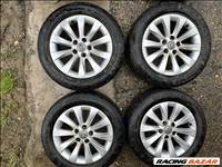 Opel alufelni 6,5J x 16” 5x110, rajta Continental 205/55 nyári gumi