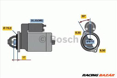 BOSCH 0 986 018 570 - önindító MERCEDES-BENZ